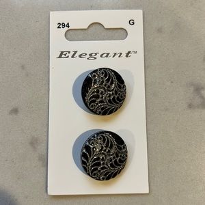 Elegant buttons 7/8 inch made in Italy. 12 total